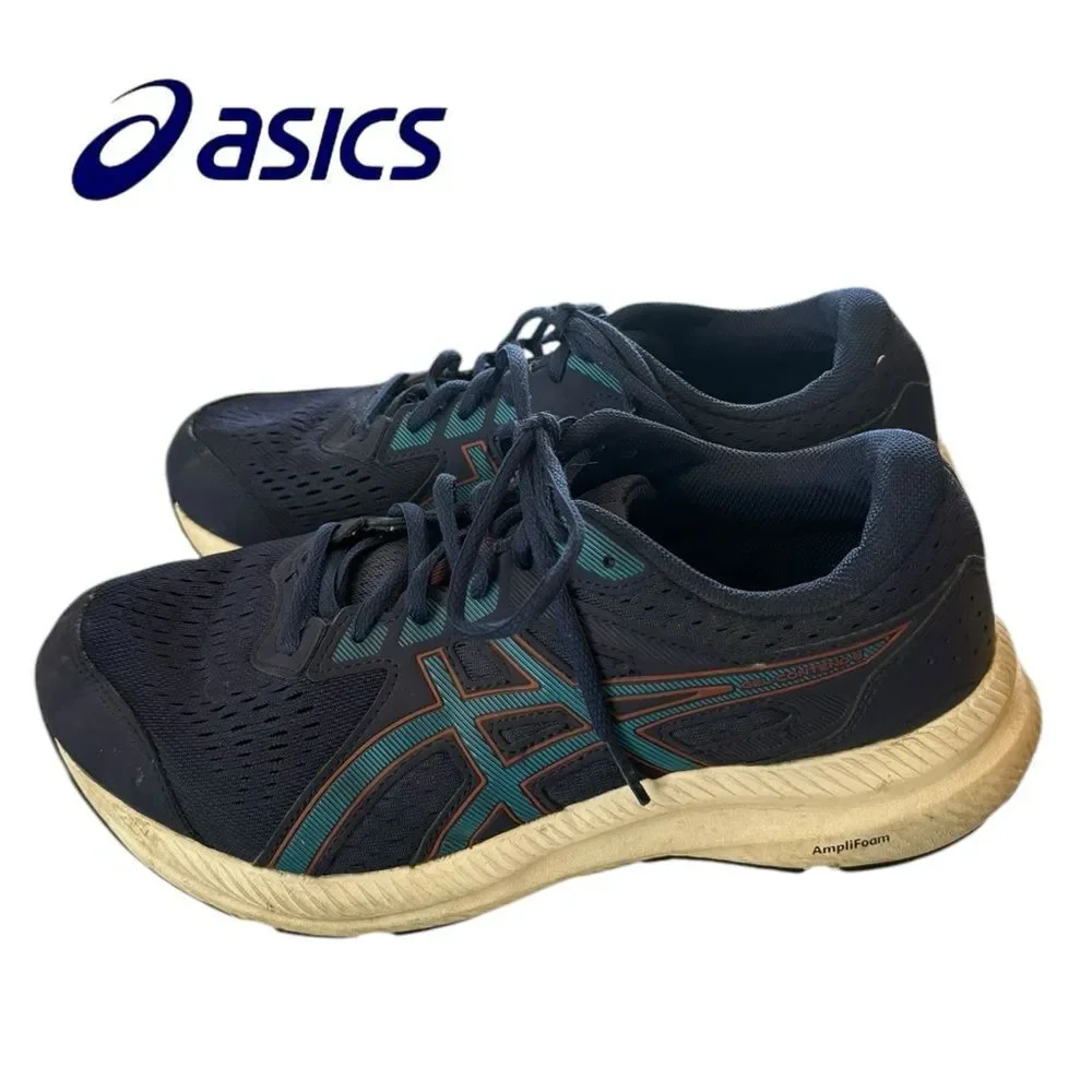ASICS Men's Gel-Contend 8 Navy Running Shoes Sneakers 8.5 EW Extra Wide